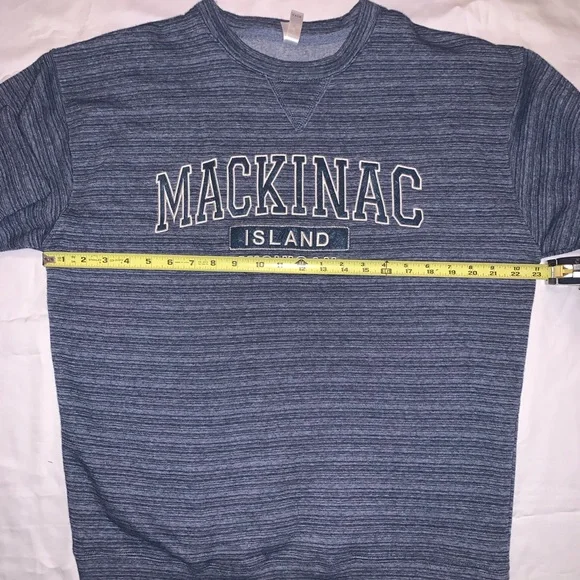 Unisex Mackinac Island Embroidered Long Sleeve Sweatshirt - Picture 6 of 6